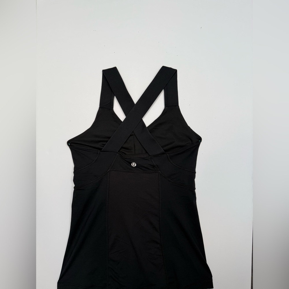 lululemon athletica Black Cross-Back Tank Top